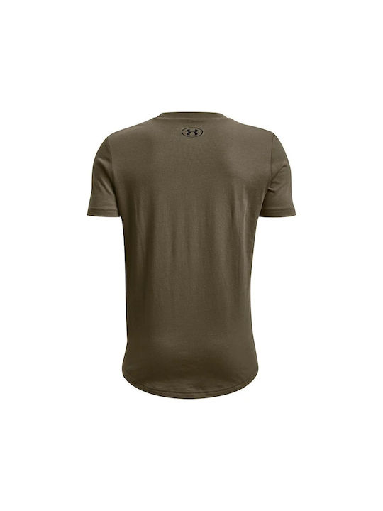 Under Armour Παιδικό T-shirt Χακί