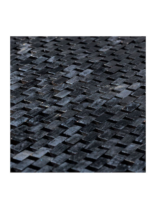 Sealskin Bath Mat Wooden Square Woodblock 800126 Black 60x60cm