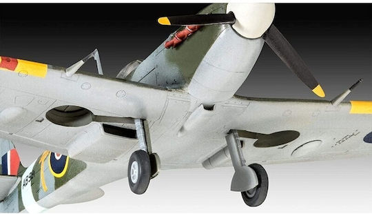 Revell Spitfire Mk.V & Bf109G-10 Modeling Figure Airplane 76 Pieces in Scale 1:72 with Glue and Paints