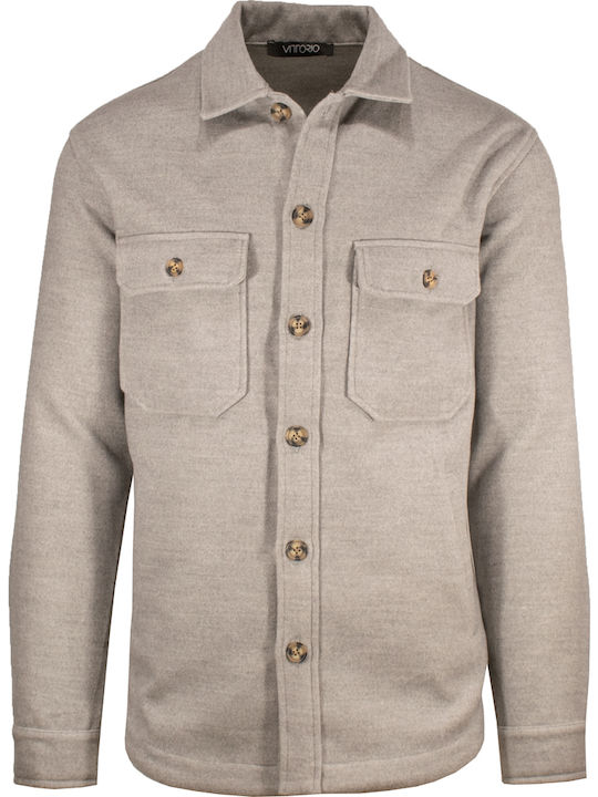 Vittorio Artist 300-2122-003 Overshirt Graues Herrenhemd