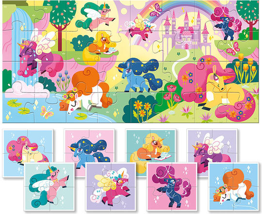 Kinderpuzzle Einhörner für 2+ Jahre alt+ Jahre 32pcs Ludattica