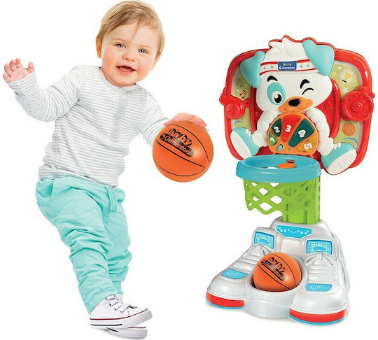 Baby Clementoni Baby Toy Little Basketball Player with Music and Sounds for 18++ Months