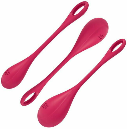 Satisfyer Yoni Power 1 Κολπικές Μπάλες 3τμχ Red
