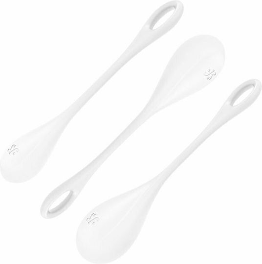 Satisfyer Yoni Power 1 Κολπικές Μπάλες 3τμχ White