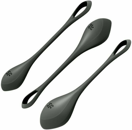 Satisfyer Yoni Power 2 Κολπικές Μπάλες 3τμχ Black