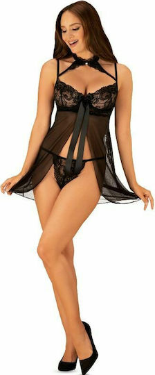 Obsessive Elizenes Σετ Sexy Babydoll Black