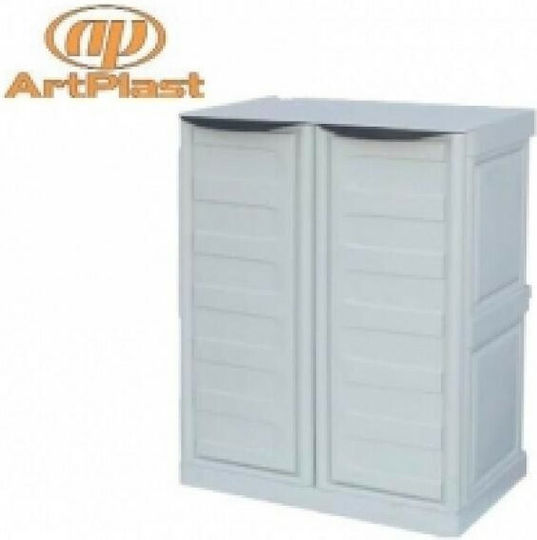 Double-Leaf Cabinet Made of Polypropylene with 1 Shelf 70x39x92 cm