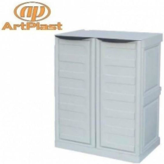 Double-Leaf Cabinet Made of Polypropylene with 1 Shelf 70x39x92 cm