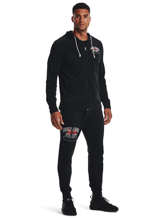 Rival Terry Cardigan with Black Hood