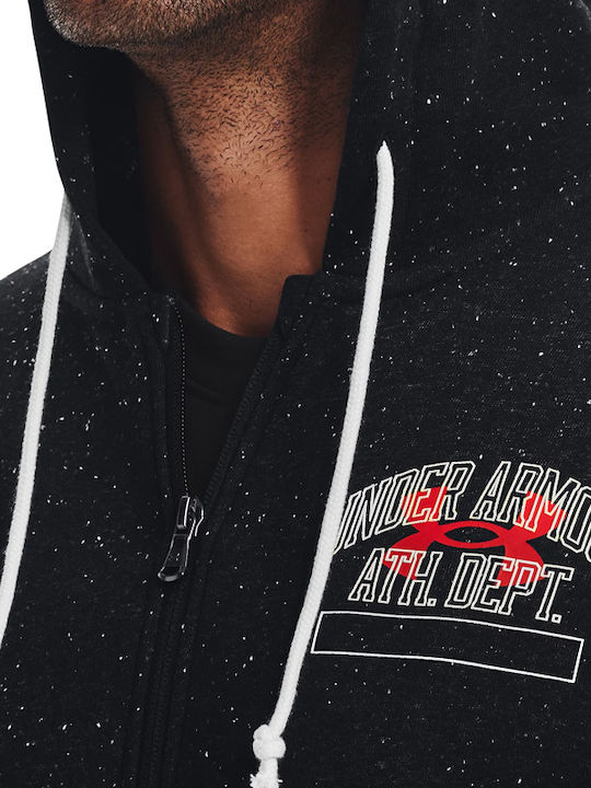 Rival Terry Cardigan with Black Hood