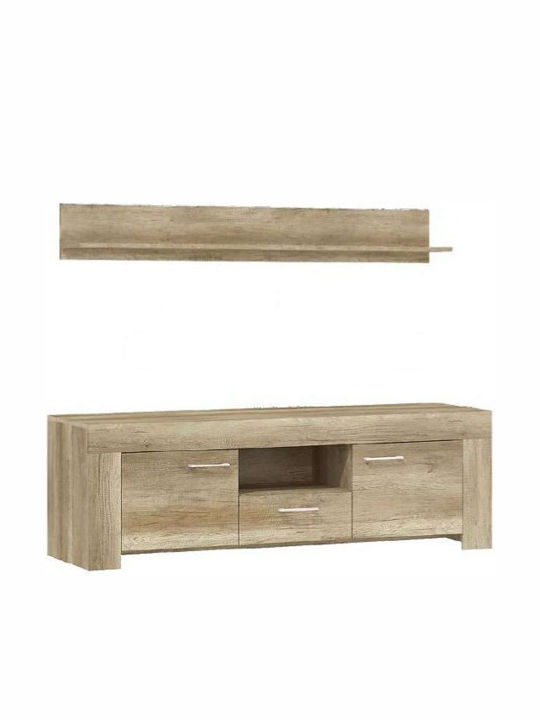 Έπιπλο Τηλεόρασης Μπεζ Μ155xΠ47xΥ50cm