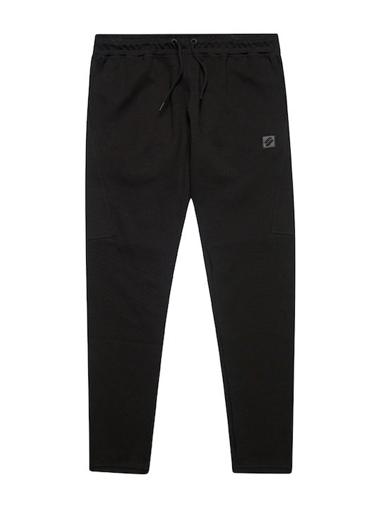 Code Tech Sweatpants with Elastic Black