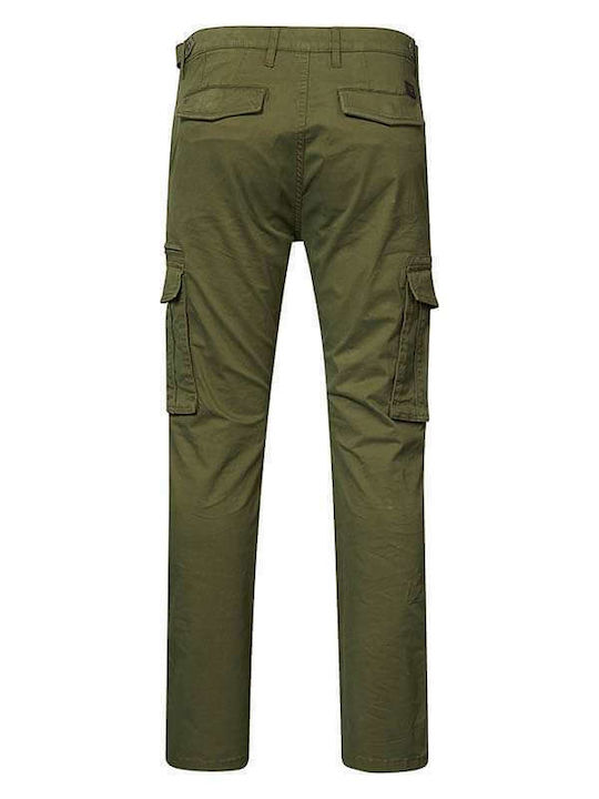 Trousers Cargo Elastic in Regular Fit Khaki