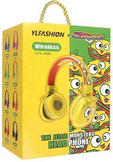 YLFS-09BT Kabellos / Kabelgebunden Kinder Am Ohr Kopfhörer mit Radio mit 6 Stunden Betriebszeit Gelb