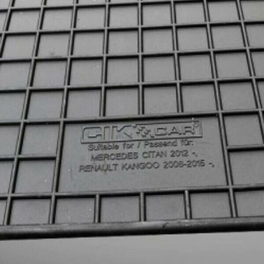 Cik Предни Постелки 2бр от Маркуч за Mercedes-Benz Citan Renault Канго 2012+ Черен / Черно