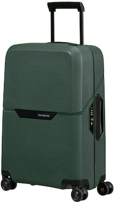 Samsonite Magnum Eco Spinner Cabin Travel Suitcase Hard Green with 4 Wheels Height 55cm.