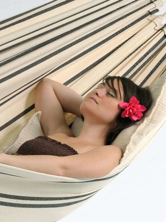 Amazonas Barbados Αιώρα Διπλή Υφασμάτινη Cappuccino 230x150εκ.
