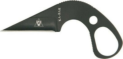 Ka-Bar TDI LDK Last Ditch Knife Black with Blade made of Stainless Steel in Sheath