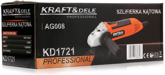 Kraft & Dele KD1721 Τροχός 125mm Ρεύματος 1200W
