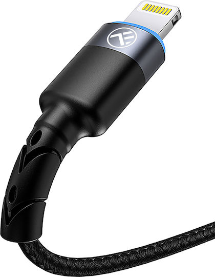 Tellur LED USB to Lightning Cable Μαύρο 1.2m (TLL155373)