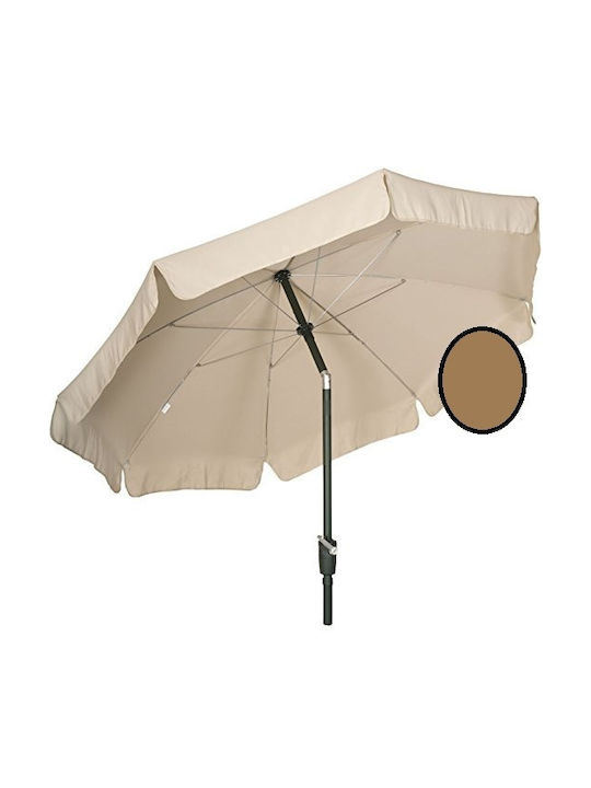 Umbrelă Rotundă Din Aluminiu Bej Φ2.7m