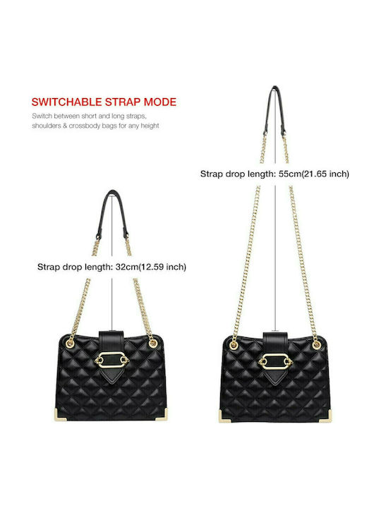 Leather Women's Bag Shoulder Black