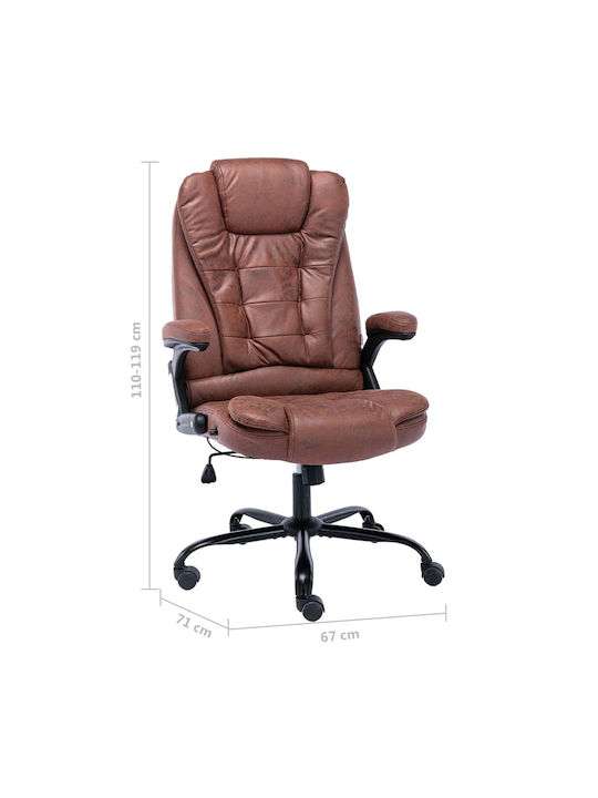 Stuhl Exekutive mit Neigung Braun vidaXL