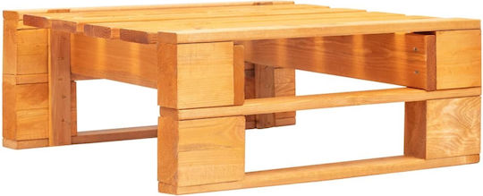 Wooden Cube Outdoor Stool with Cushion Melly / Blue 60x60x25cm