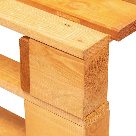 Wooden Cube Outdoor Stool with Cushion Melly / Blue 60x60x25cm