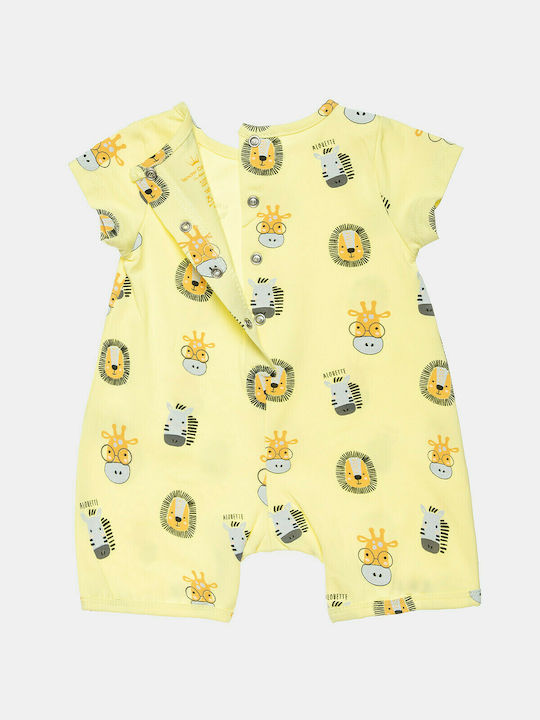 Alouette Baby Bodysuit Set Short-Sleeved Yellow