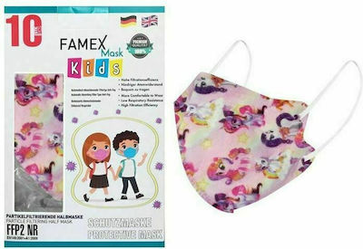 Famex Kids Mask FFP2 NR Schutzmaske FFP2 Mehrfarbig 100Stück