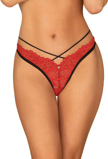 Obsessive Mettia Thong Red