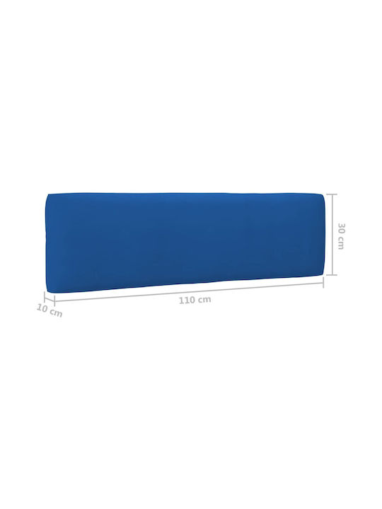 Zweisitziges Sofa Außenbereich aus Paletten mit Kissen 110x65x55cm