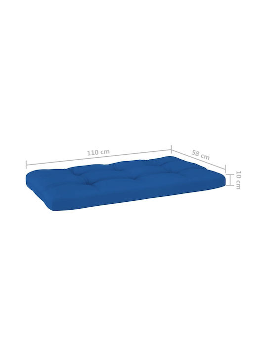 Zweisitziges Sofa Außenbereich aus Paletten mit Kissen 110x65x55cm