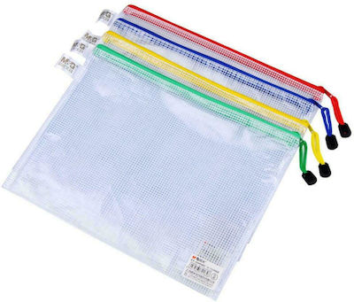 Folder Transparent with Zipper for Paper A4 (Μiscellaneous colours)