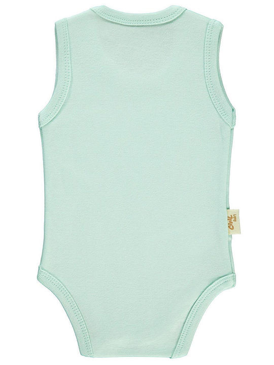 Baby sleeveless leotard 'panda' for girls (0-18 months)