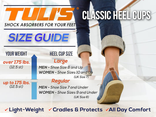 Tuli's Classic Heel Cups Ανατομικά Υποπτέρνια 2τμχ