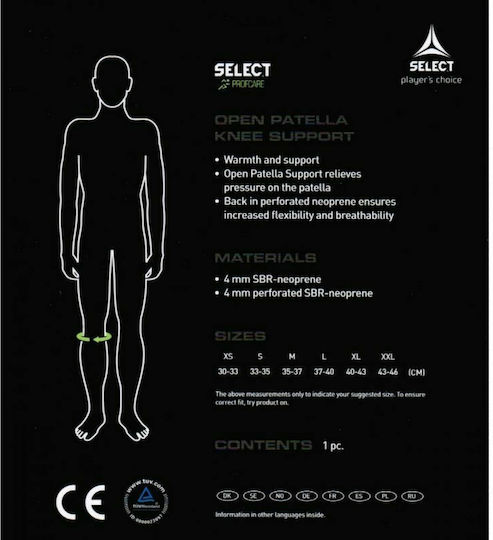 Select Sport 6201 Kniebandage aus Neopren mit Loch