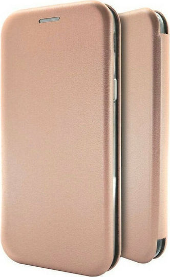 MyMobi Elegance Book Δερματίνης Ροζ Χρυσό (Huawei Y5 2019 / Honor 8S)