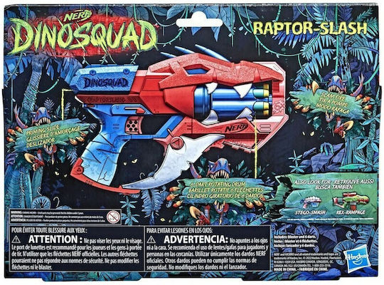 Nerf Launcher Dinosquad for 8+ years old years Raptor-Slash