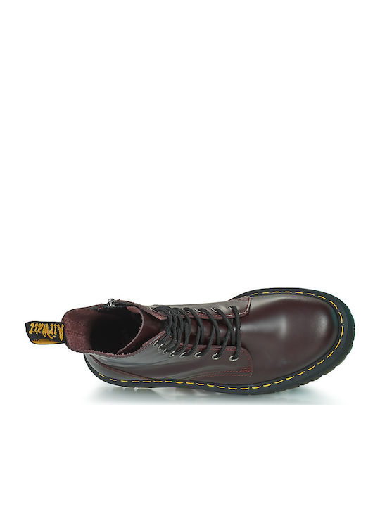 Jadon Smooth Leather Women's Ankle Boots Burgundy