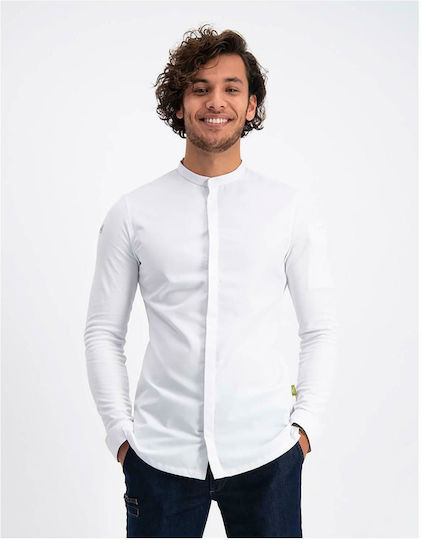 Le Nouveau Chef Julien Chef Long Sleeve Polyester Jacket White