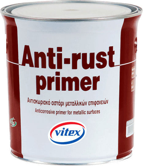 Vitex Anti-Rust Primer Ταχυστέγνωτο Αστάρι Αντισκωριακής Προστασίας Καφέ Suitable for Metal 0.375lt