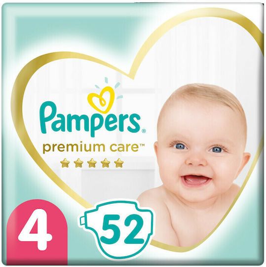 Pampers Tape Diapers Premium Care No. 4 for 9-14kg 52pcs