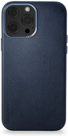 Decoded Задна корица Кожа Тъмносин (iPhone 13 Pro)