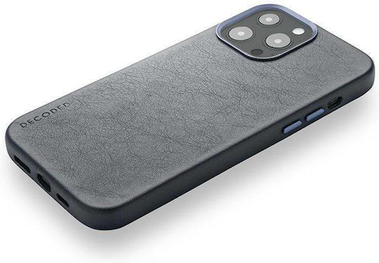 Decoded Задна корица Кожа Тъмносин (iPhone 13 Pro)