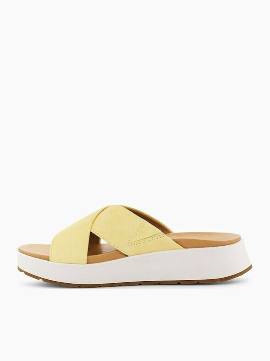 Emily Γυναικεία Σανδάλια Flatforms Banana