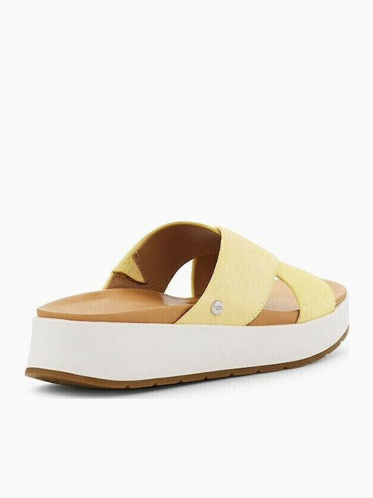 Emily Γυναικεία Σανδάλια Flatforms Banana