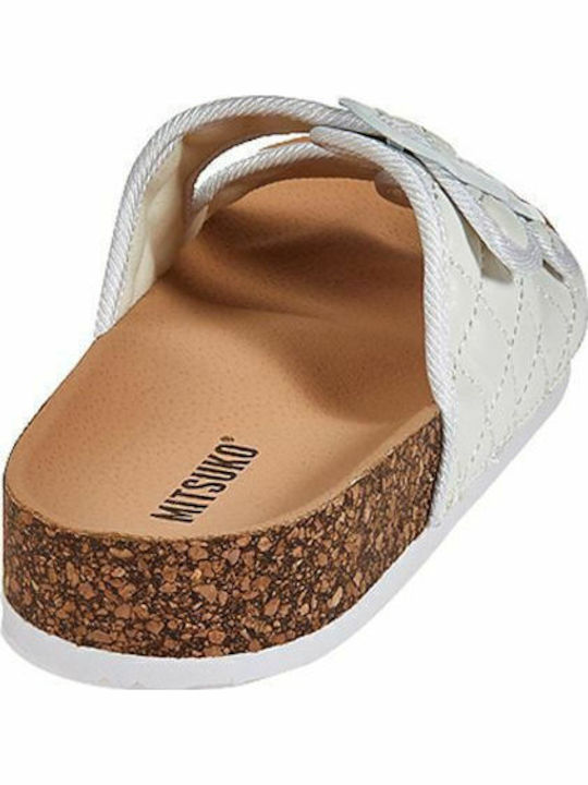Women's Flat Sandals Flatforms in White Color