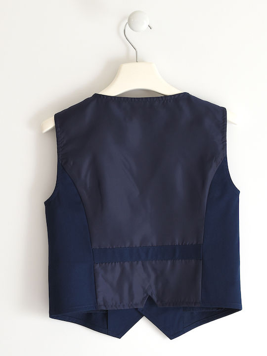 iDO Boys Vest with Buttons Blue